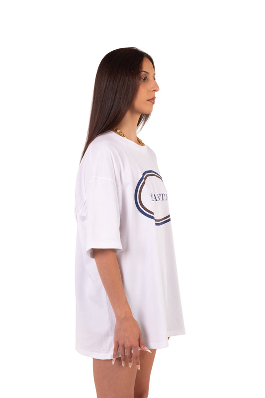 CIRCLE LOGO WHITE TEE