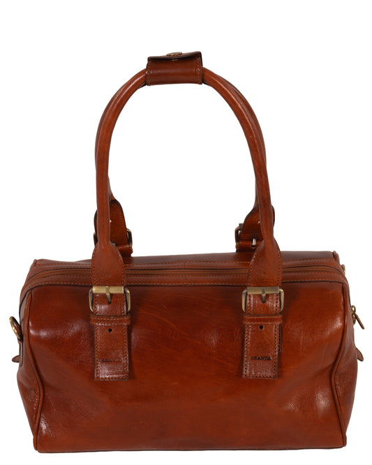 VINTAGE LEATHER SHANTA CARAMEL BAG