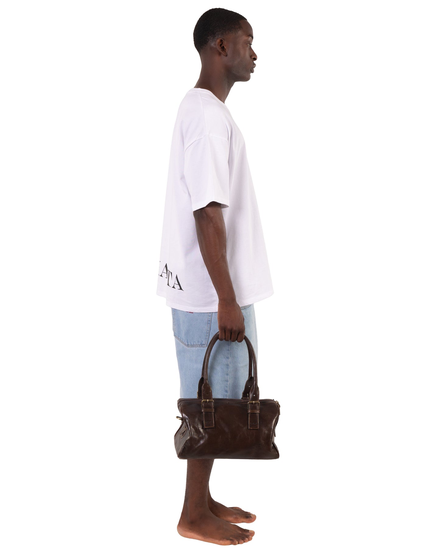VINTAGE LEATHER SHANTA CHOCOLATE BAG