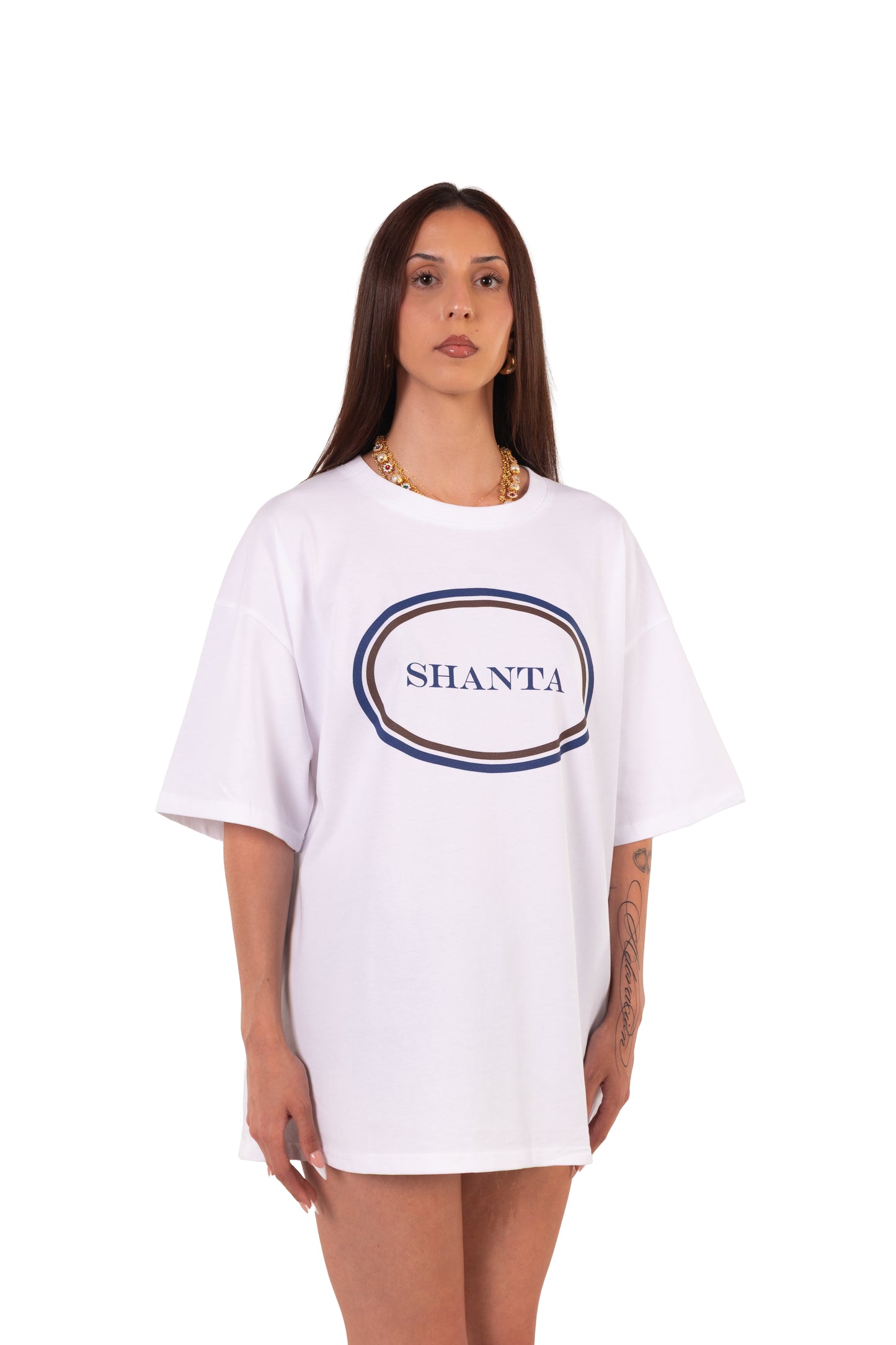 CIRCLE LOGO WHITE TEE
